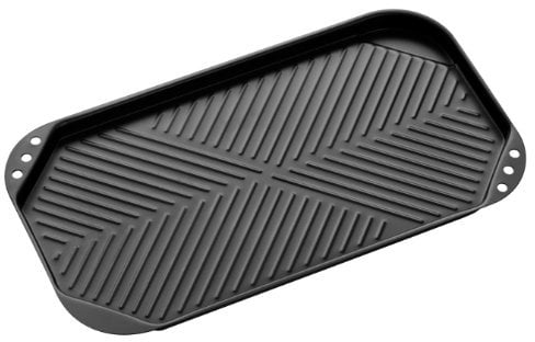Premier Housewares Griddle Plate Iron Plate Grill Plate Non- Stick Griddle Plate For Gas Hob BBQ Griddle Plate Induction Griddle Plate H2xw50xd27,Black