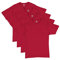 Hanes Men's ComfortSoft T-Shirt (Pack of 4),Deep Red,Small