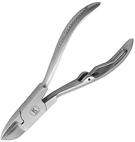 K-Pro Nagelzange für starke & dicke Fußnägel - Fußnagelzange/Pediküre Zange (Satin)