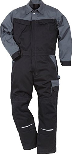 Fristads 100807 Arbeitsanzug Kansas Workwear Gr. L, schwarz / grau