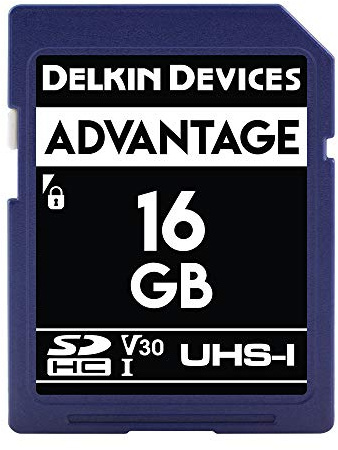 Delkin Devices 16GB ADVANTAGE SDHC UHS-I (V30) Memory Card (DDSDW63316GB)