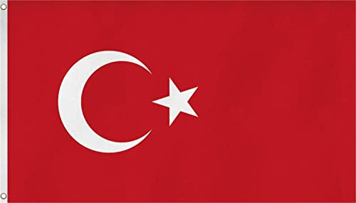 XXL Flagge Fahne, genäht in 150 x 250 oder 300 x 500 cm Farbe Türkei Größe 300x500