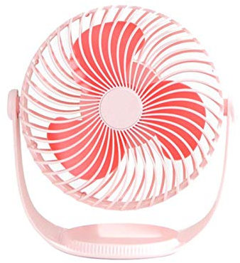 VIDOO Ventilador Portátil Mini USB Air Cooling Fan 360 Ventilador Giratorio Chargable Ventilador De Aire Silencioso Ventiladores - Rosa