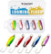 THKFISH Fishing Lures Trout Lures Fishing Spoons Lures for Trout Pike Bass Crappie Walleye Color A Single Hook-1/4oz 5pcs
