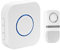 Wireless Doorbell [Self-Generating Power], Senelux IP55 Waterproof Door Bell, 1 Push Button (No Battery Required) and 1 Wall Plug-in Receivers, with 150+ Meter Range, 58 Chimes & 4 Level Volume