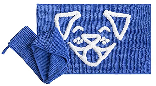 DOG WHISPERER Chenille Handtuch und Teppich Set