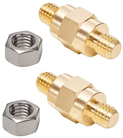 Side Post Battery Terminal Bolt Compatible with GM and Other Accessories to Battery,Standard Battery Post Stud Extender Screws 3/8 16 Stud Bolts,Pack of 2
