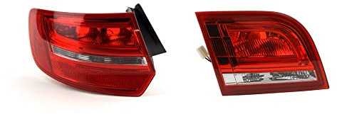 Johns, passend für Audi A3 (8P) LED-Heckleuchten Komplett Set innen+außen 08/08-08/12
