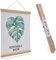 LIKARTO Premium-Posterleiste Holz Eiche A1 | 60 cm - Hochwertige magnetische Bilderleiste aus Echtholz inklusive Lederband - Einfaches Bilder aufhängen
