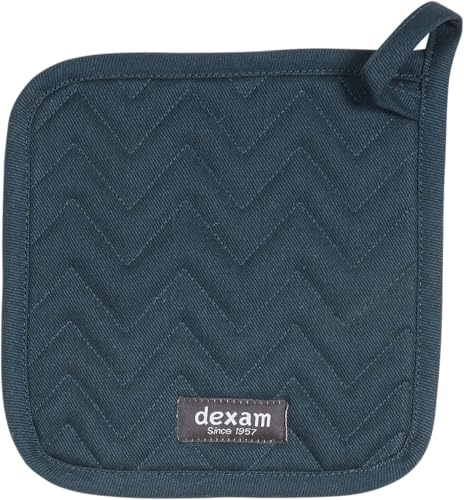 Dexam Love Colour Pot Grab 20cm x 20cm | Vibrant Cotton Kitchen Essential, Ink Blue
