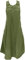 GURU SHOP Gonna salopette da donna in cotone, verde oliva, 46