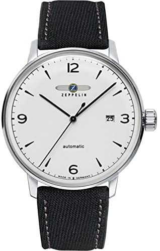 Zeppelin lz129 Hindenburg Herren Uhr analog Automatik mit Nylon Armband 8064-1n