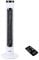 GEEPAS 32 Tower Fan with Remote Control | Portable Bladeless Oscillating Cooling 3 Speed Level 3 Mode With 7.5H Timer | Standing Energy Efficient Air Cooler for Home Office 2 Year Warranty 50W White
