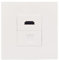 SAMTN Plaque murale HDMI, avec CAT6 RJ45 femelle vers femelle, blanc