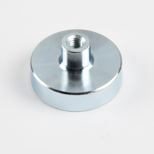 Magna-C® Neodym-Topfmagnet | Neodym Magnet mit Gewindebuchse M4 Ø25x7,0mm | Magnetsystem für Werkstatt und Industrie extrem starke Haftkraft (20KG)