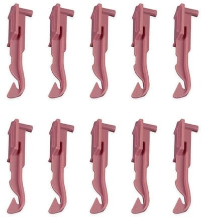 Umootek 10 Stück Sentro Strickmaschinennadeln Ersatz Strickmaschine Adapter Hängende Nadel, Rosa