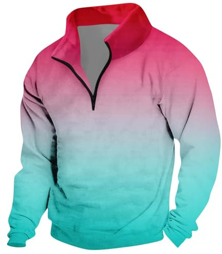 KONG JIMFAN Hoodie Tshirt Herren Leder Jacke Hoodie Herren Der Ringe Pullover Shirt Hoodie Hybrid Jacke Herren Tshirt Herren 4XL Lederjacke T Shirt Slim Fit(3-Cyan,XXL)