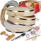 2-Tier Bamboo Steamer Basket Set 10-inch with Reinforcement & Handle,Bamboo Steamer for Cooking,Dumpling Bun Dim Sum, Rice Potsticker Steaming Chinese Asian Food & Vegetables