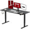 SANODESK Höhenverstellbarer Schreibtisch 180 x 80 cm Schreibtisch Höhenverstellbar Elektrisch Ergonomischer Steh-Sitz Tisch Computertisch für Heimbüro Homeoffice(schwarz)