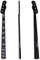 LVYUDS Acero TL Manici per Chitarra Elettrica Nero 20 Tasti 4 Corde Manico per Chitarra 2,5 Pollici Ampio Collo, Quadrato Intarsio Finitura, Parti Sostituzione