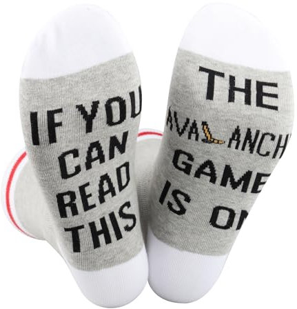 TSOTMO Hockey Gift Ice Hockey Gift Hockey Team Novelty Socks For Hockey Lovers Hockey Life Gift For Hockey Fans (C, AVA)