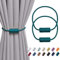 Pretty Jolly magnetische Vorhang Raffhalter handgefertigtes Gewebe Seil Vorhang-Raffhalter Einfachheit dekorative Vorhang drapieren Krawatte zurück für Haus & Büro Fenster Drapery, Grün, 2 Stück