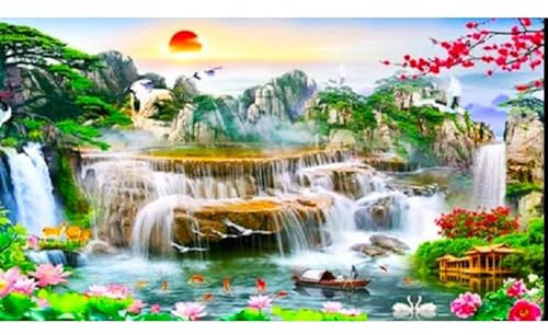 Genérico Kit diamond painting 5D PIEDRAS CUADRADAS. Diferentes medidas y hasta 80 modelos a elegir. (1,50 X 90cm)