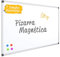 OFITURIA® Whiteboard, magnetisch, lackiert, mit robustem Aluminiumrahmen, leicht zu löschen, Maße: 70 x 50 cm