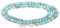 Lebensquelle Plus Edelstein Kugelkette + 925 Silber Verschluss | Ø 4mm Kugeln Karabinerverschluss 45cm lang | Hochwertige Kette (Larimar)
