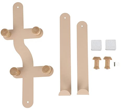 iplusmile 6 Door Hook Door Hanger Outdoor Towel Holder Towel Rack Towel Hanger Over The Hanging Storage Rack Purse Wall Hook Wall Hanger Hooks Decorative Overdoor Organizers Pink Wood