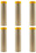 qiangxing Lot de 6 rouleaux de papier de masquage pré-encollé avec ruban adhésif, 45 g - Dimensions : 45 cm x 15 m (chaque rouleau), 90 m au total