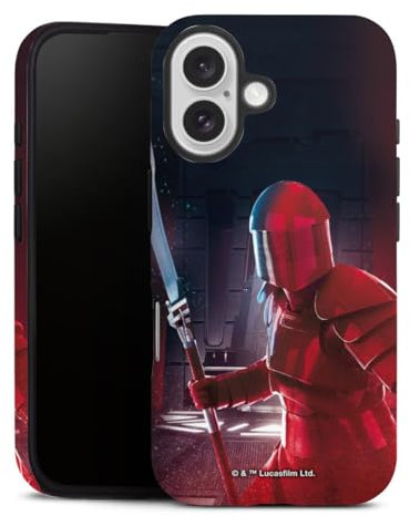 DeinDesign Panzer Handyhülle kompatibel mit Apple iPhone 16 robuste Outdoor Hülle Schutzhülle glänzend Waffe Soldat Star Wars