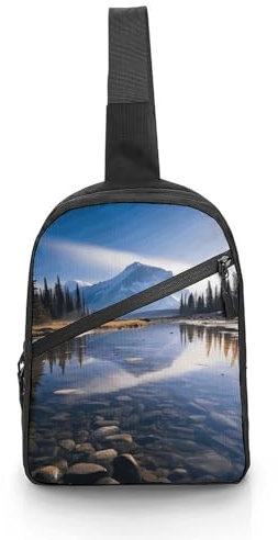 Umhängetasche für Damen und Herren, schöne Koala-Schultertasche, Schultertasche, Schultertasche, Schultertasche, Schultertasche, Herrliche Aussicht in Banff, Einheitsgröße