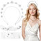 BOFUNX Haarreif mit Stern Strass Haarband doppelschichtig Glitzer Stirnband + 2pcs Sterne Gesicht Sticker Metallic Gesicht Tattoos für Fasching Karneval Musikfestival Party