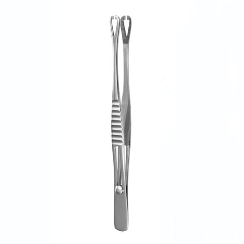 Kit de piercing triangulaire avec pince à épiler pour oreille, nez, septum - En acier inoxydable 361L - Verrouillage de l'oreille, de la lèvre, du nez, du nombril, de la langue