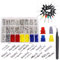Joskeijky 755 Pièces Kit de Connecteur de Broches de Borne de Électrique de Voiture 1/1,5/1,8/2,2/2,8/3,5 mm 21 Broches de Connecteur de Type Terminal Auto
