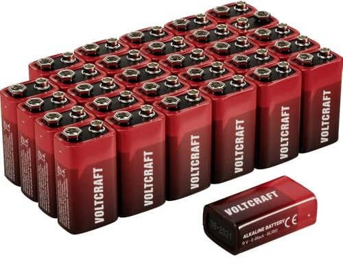 VOLTCRAFT VC-16107990 Pile 6LR61 (9V) alcaline(s) 550 mAh 9 V 30 pc(s)