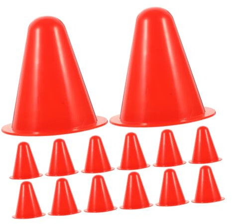 HEMOTON 30stücke Kegel Für Rollschuhtraining Markierungskegel Für Außenbereich Trainingskegel Aus Kunststoff Kleine Kegel Für Hindernisparcours Sportkegel Für Agility-übungen