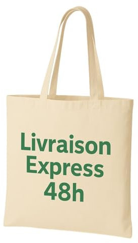 Générique Tote Bags en Coton 100% Écologique – Sacs Réutilisables (38x42 cm) avec Poignées Longues | Idéal pour Personnalisation et DIY | Lot de 10, Lot de 50 (1)