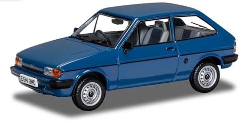 Corgi VA14402 Ford Fiesta Mk2 1.1 Popular Plus, Maritime Blue, Die-cast model for ages 14+, for adults and collectors