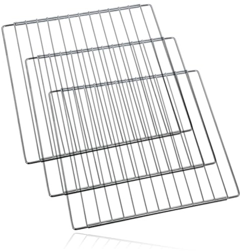 SPARES2GO Stainless Steel Adjustable Width Shelf for Baumatic Oven Cooker (Pack of 3, 310 x 345-565mm)