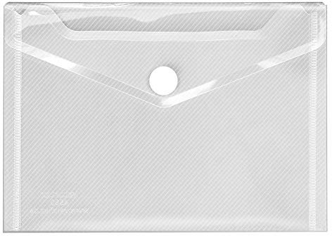 VELOFLEX 4560100 - Dokumentenhülle Crystal, 1 Stück, DIN A6, Dokumententasche mit Klettverschluss, PP, transparent