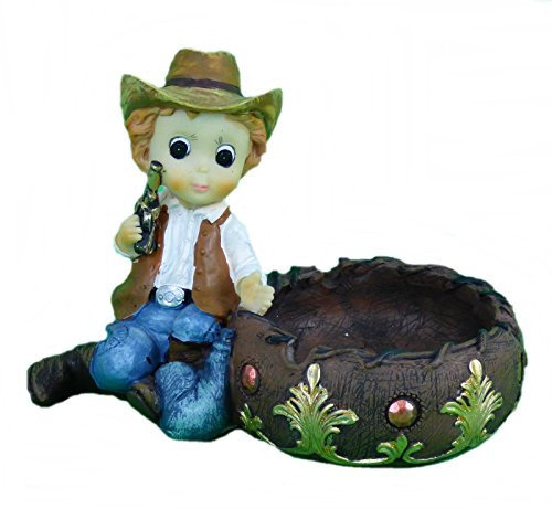 AW-Collection Aschenbecher im Westernstyle Cowgirl Colt handbemalt in 4 verschiedenen Ausführungen (D)