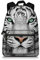 JeremySport, Jungen Mädchen Herren Damen Daypack weißer Tiger 13,37 cm