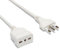 Velamp Prolunga elettrica da 5 metri – Spina grande (16A) e presa bipasso grande/piccola da (10A/16A) - Ideale per collegare gli apparati domestici – Colore bianco