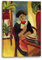 Printed Paintings Leinwand (40x60cm): August Macke - Abstrakt Elizabeth Reading