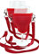 WineHolder Eff Em Concept Weinglas-Halter für den Hals, Weinglashalterung mit Halstrageband, Aufbewahrungs-Säckchen - Weinwanderung, Weinfeste, Junggesellen-, Events, Party (Rot 2er Set)