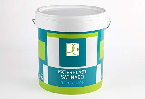 PINTURA PLASTICA SATINADA EXTRA BLANCA INTERIOR-EXTERIOR 15 LITROS
