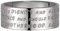 GILARDY GHR-R4WH18 Human Rights Ring R4 Edelstahl Gravur Menschenrechte (White/Silver, 57 (18.1))