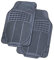 XtremeAuto™ Front Universal Rubber Car Van Floor Foot Well Mats - Non-slip Backing